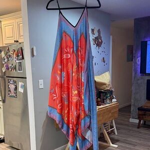 Zara Colorful V-Neck Handkerchief one Peice